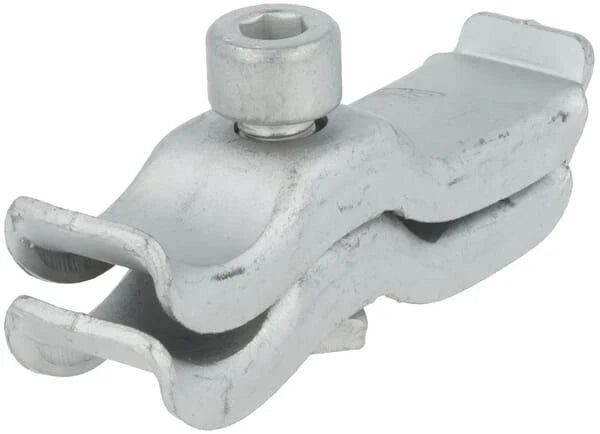 CLAMP GAL FOR 1/2inRD x 25mm SQ