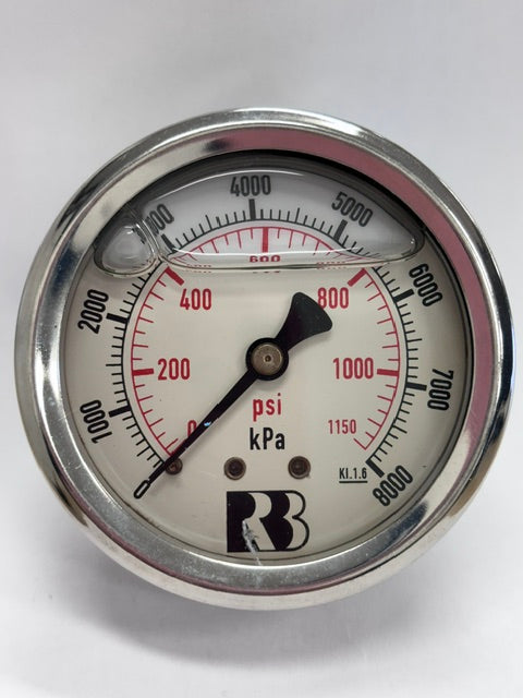 127675 - Pressure Gauge 0-1160Psi Rear Entry