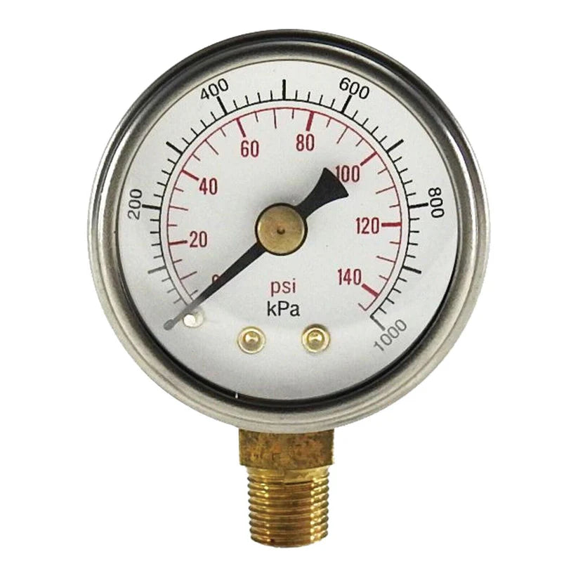 127683 - Pressure Gauge 145Psi 63Mm Face B/E