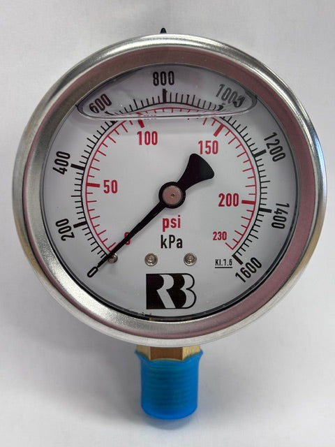 127685 - Pressure Gauge 230Psi 63Mm Face B/E