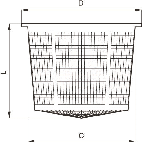 FILTER BASKET SMALL 240mm DEEP