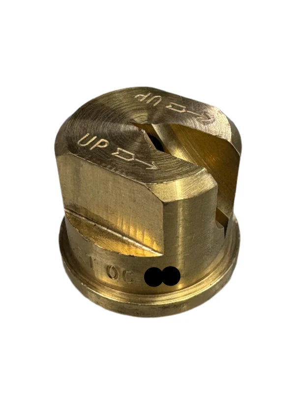 Off Centre nozzle Brass (fence line nozzle)