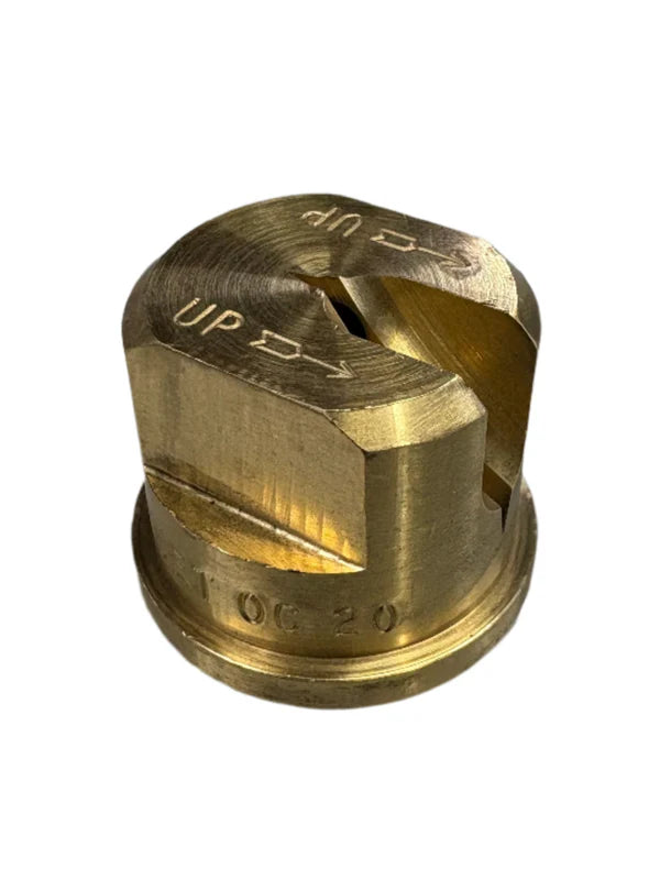 Off Centre nozzle Brass (fence line nozzle)