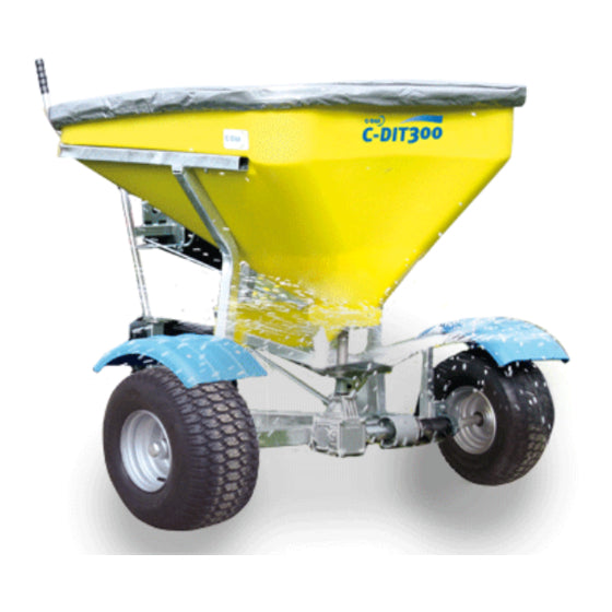 C-DIT 300 300 LITRE SPREADER with galvanised frame